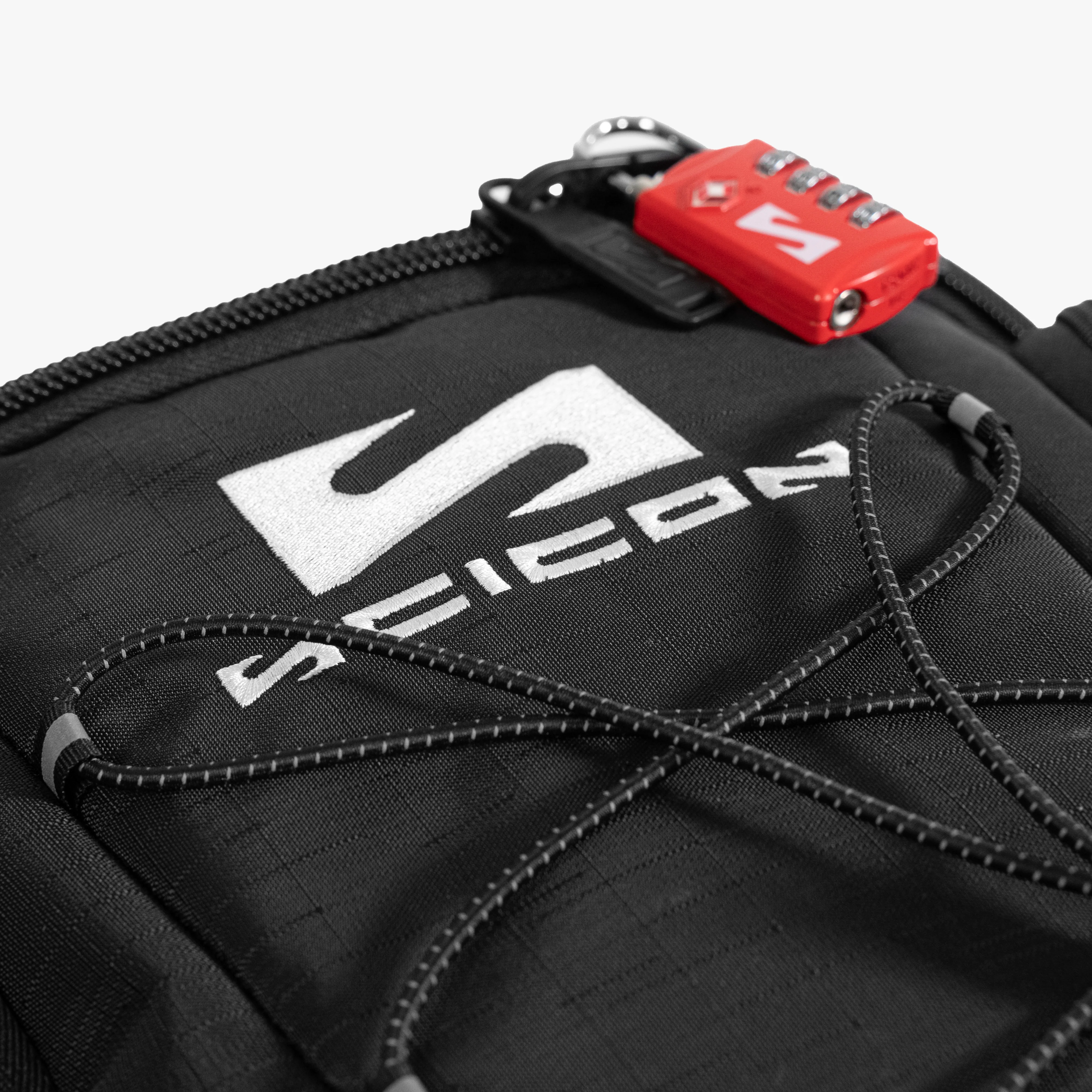 Scicon Podium Pro Sports Backpack with multiple compartments, black design, and adjustable straps for athletes and active users.